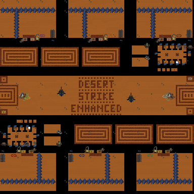 Desert Strike Enhanced v2.3 — map preview