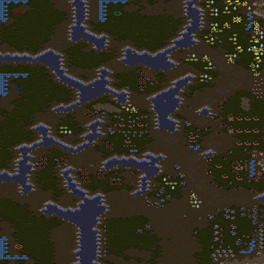 Human4 vs Comp4(upgrade 50) — map preview