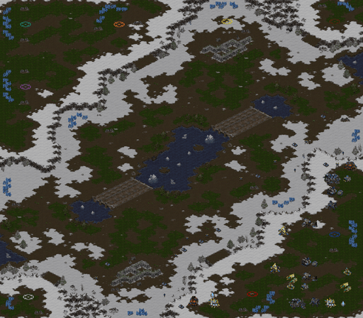 생컨 컴까기 Ice Bridge — map preview