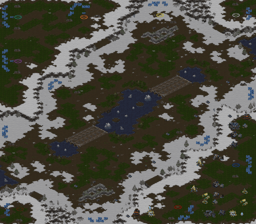 생컨 컴까기 Ice Bridge — map preview