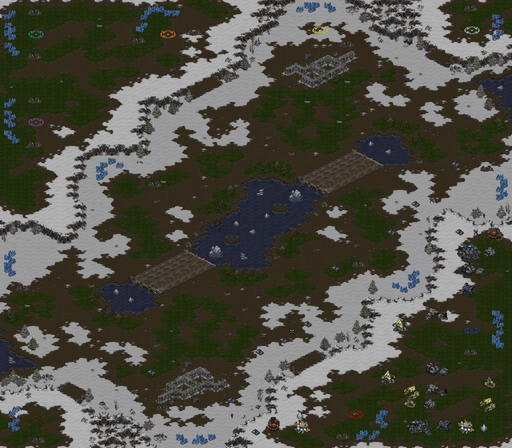 생컨 컴까기 Ice Bridge — map preview