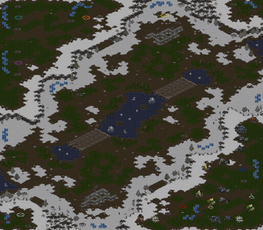 생컨 컴까기 Ice Bridge — map preview
