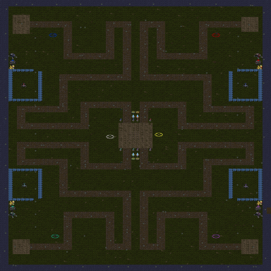 M aze D efense 2.4 — map preview