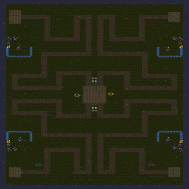 M aze D efense 3.2 — map preview