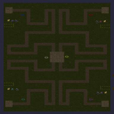 M aze D efense 7.5 — map preview