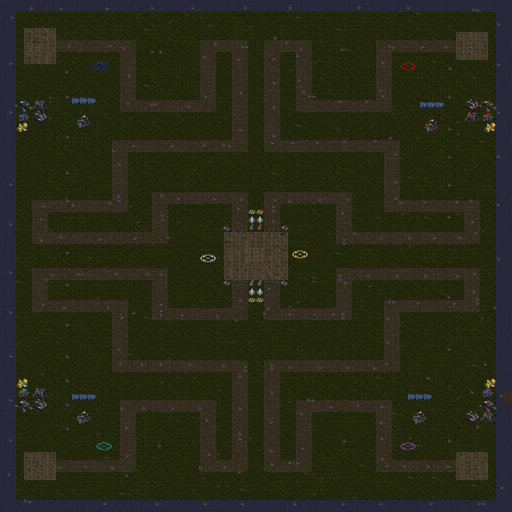 Maze Defense -Balanced- — map preview