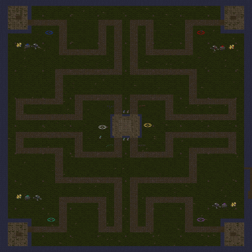Maze Defense Easy — map preview