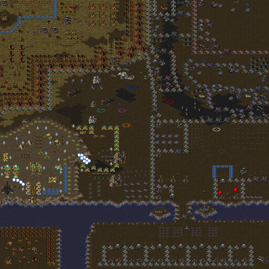 Sims, with friendly/evil Undead — map preview