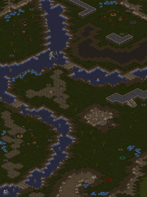 Zergling and Mutalisk Attack — map preview